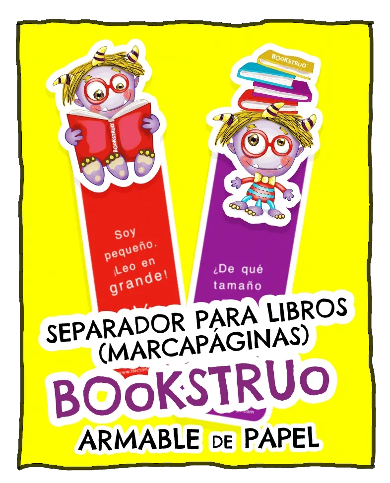 Bookstruo, marcapáginas, separador de libros